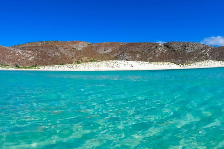 Balandra Bay clear water and beach